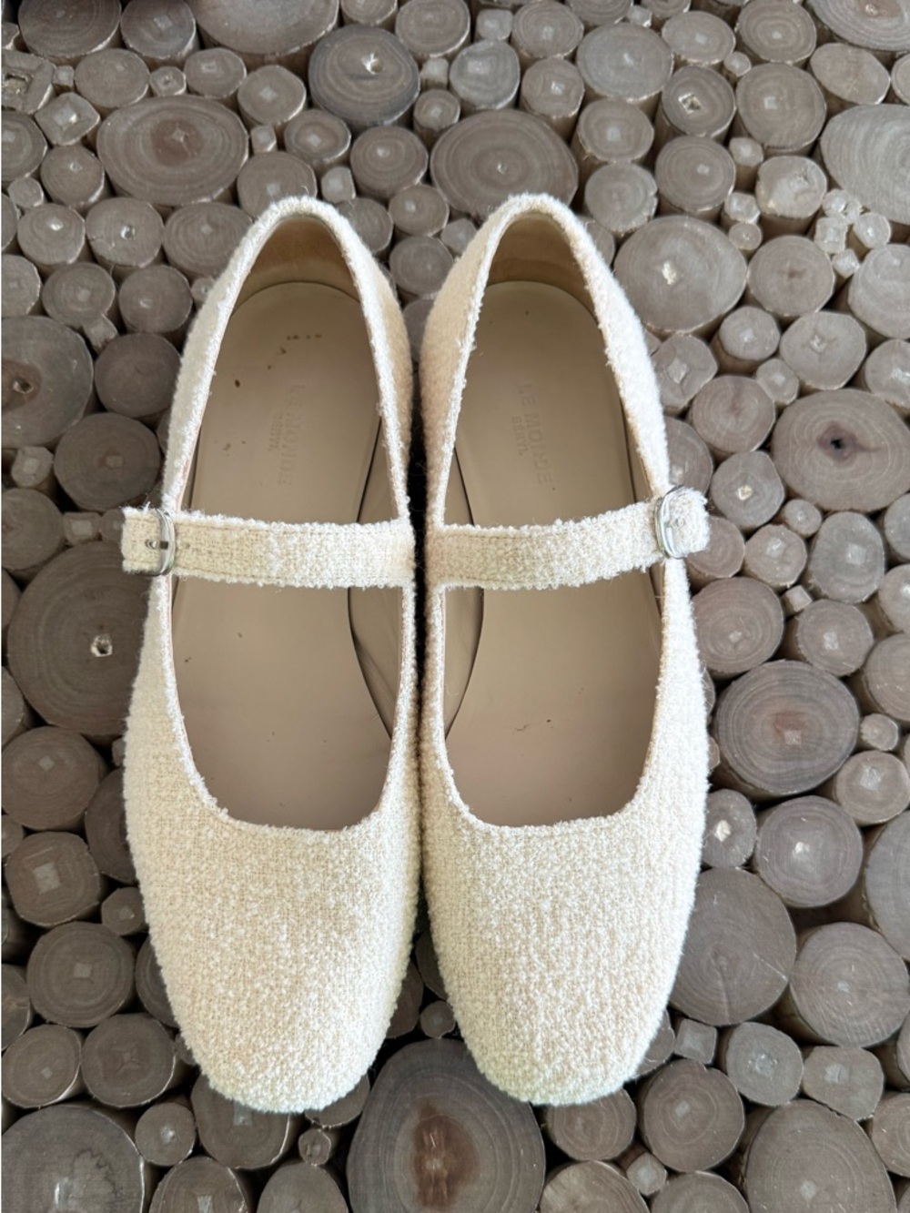 Le Monde Beryl Canvas Mary Jane Flats - 39